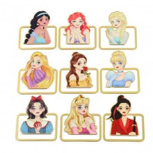 Princess Snow White Belle Mulan Mermaid Metal Book Holder Bookmarks