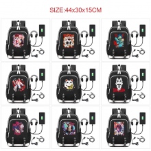 DANDADAN anime USB charging laptop backpack school bag