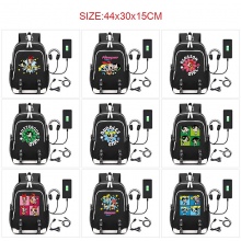 The Powerpuff Girls anime USB charging laptop backpack school bag