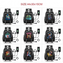 Zootopia anime USB charging laptop backpack school bag