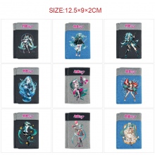 Hatsune Miku anime Three Fold Button Wallet Purse