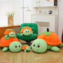 Sleeping Persimmon Pumpkin Turtle Plush Doll 30/40/55/80cm