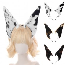 Simulated Doberman headband Handmade Plush Headgea...