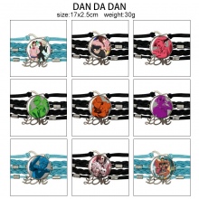 Dandadan anime braided gemstone bracelet hand chai...