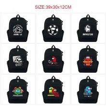 AMONG US game canvas backpack bags