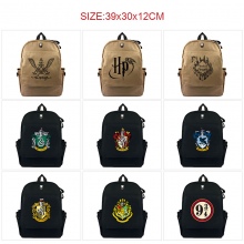Harry Potter canvas backpack bags