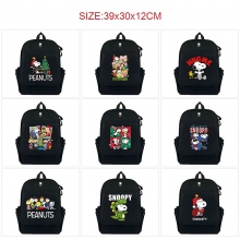 Snoopy anime canvas backpack bags