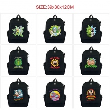 Rick and Morty anime canvas backpack bags
