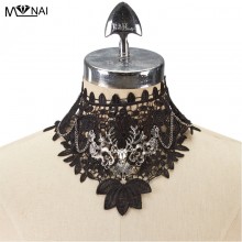 Dress Applique Lace Fabric Blouse Costume Neckline...