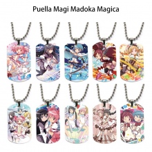 Puella Magi Madoka Magica dog tag military army ne...