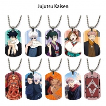 Jujutsu Kaisen dog tag military army necklace