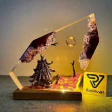 The Lord of the Rings Lamp Epoxy Resin LED Night L...