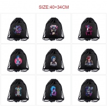 League of Legends Arcane game drawstring backpack ...