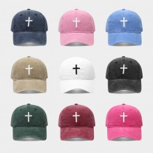 Fashion Embroidered Cross Baseball Caps