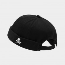 Fashion Denim Docker Skull Cap Brimless Hat