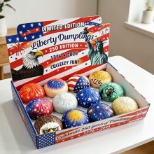 12pcs 250th USA Anniversary Liberty Squishy Dumplings