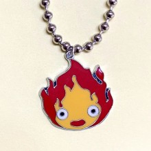 Calcifer flame anime necklace