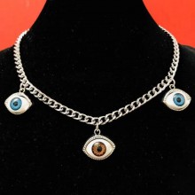 Gothic Kpop Evil Eye Chain Choker Necklace