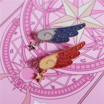 Card Captor Sakura Enamel Wings Pins Brooches
