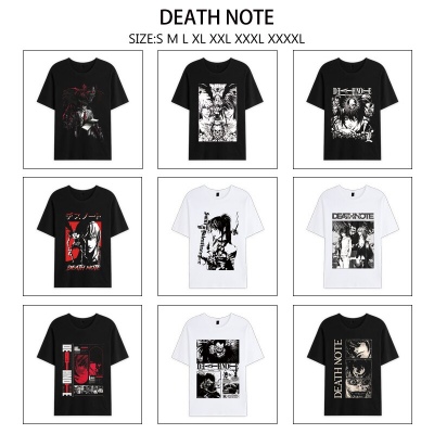 Death Note anime summer short sleeve cotton t-shirts