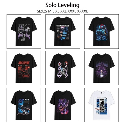 Solo Leveling anime summer short sleeve cotton t-shirts