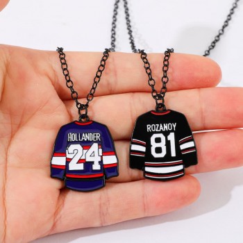 Rozanov 81 Shane Hollander 24 Enamel Pendant Necklaces