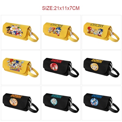Sonic the Hedgehog anime canvas pen case pencil bags