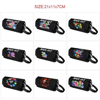 Inside Out anime canvas pen case pencil bags