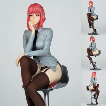 25cm Chainsaw Man Makima sitting anime figure