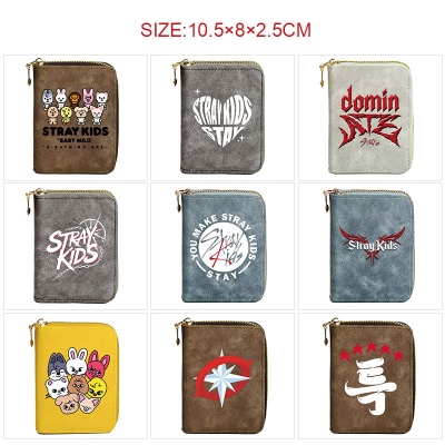 STRAY KIDS Zipper Short Wallet Card Holder Pack