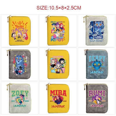 K-POP Demon Hunters Zipper Short Wallet Card Holder Pack
