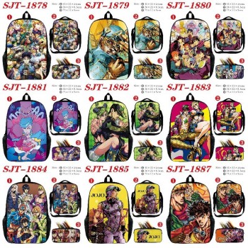 JoJo's Bizarre Adventure nylon backpack bag shoulder pencil case