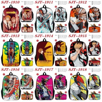Chainsaw Man anime nylon backpack bag shoulder pencil case