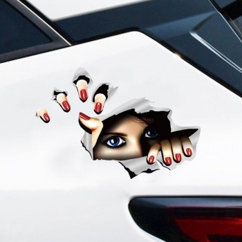 3D Anime Girl Eyes JDM Car Motorcycle Waterproof Stickers