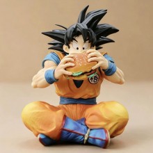 14cm Dragon Ball Son Goku Eat Hamburger anime Figu...