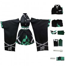 Demon Slayer Kamado Tanjirou cosplay costume kimon...