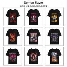 Demon Slayer anime summer short sleeve cotton t-sh...