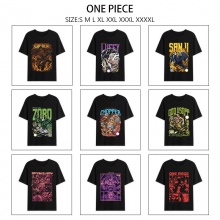 One Piece anime summer short sleeve cotton t-shirt...