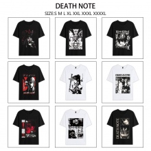 Death Note anime summer short sleeve cotton t-shirts