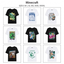 Minecraft game summer short sleeve cotton t-shirts