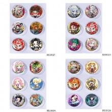 25mm Demon Slayer Mini Capsule Badge Brooch Beans ...