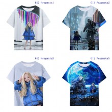 Pragmata anime milk silk fabric t-shirts