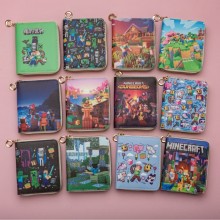 Minecraft game zipper wallet purse