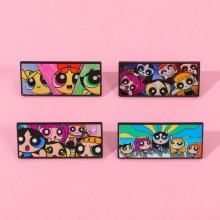 The Powerpuff Girls‌ Alloy Enamel Badges Brooch Pi...
