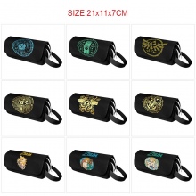 The Legend of Zelda game canvas pen case pencil ba...