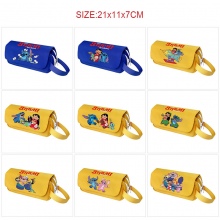 Stitch anime canvas pen case pencil bags