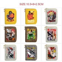 Chainsaw Man Zipper Short Wallet Card Holder Pack
