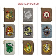 Harry Potter Zipper Short Wallet Card Holder Pack