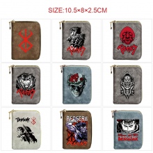 Berserk Zipper Short Wallet Card Holder Pack