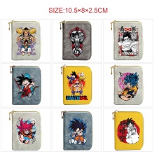Dragon Ball Zipper Short Wallet Card Holder Pack